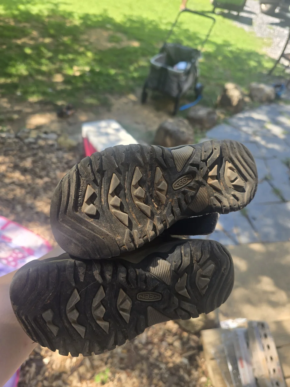 Kids Brown and Black Outdoor Hiking Boots - KEEN